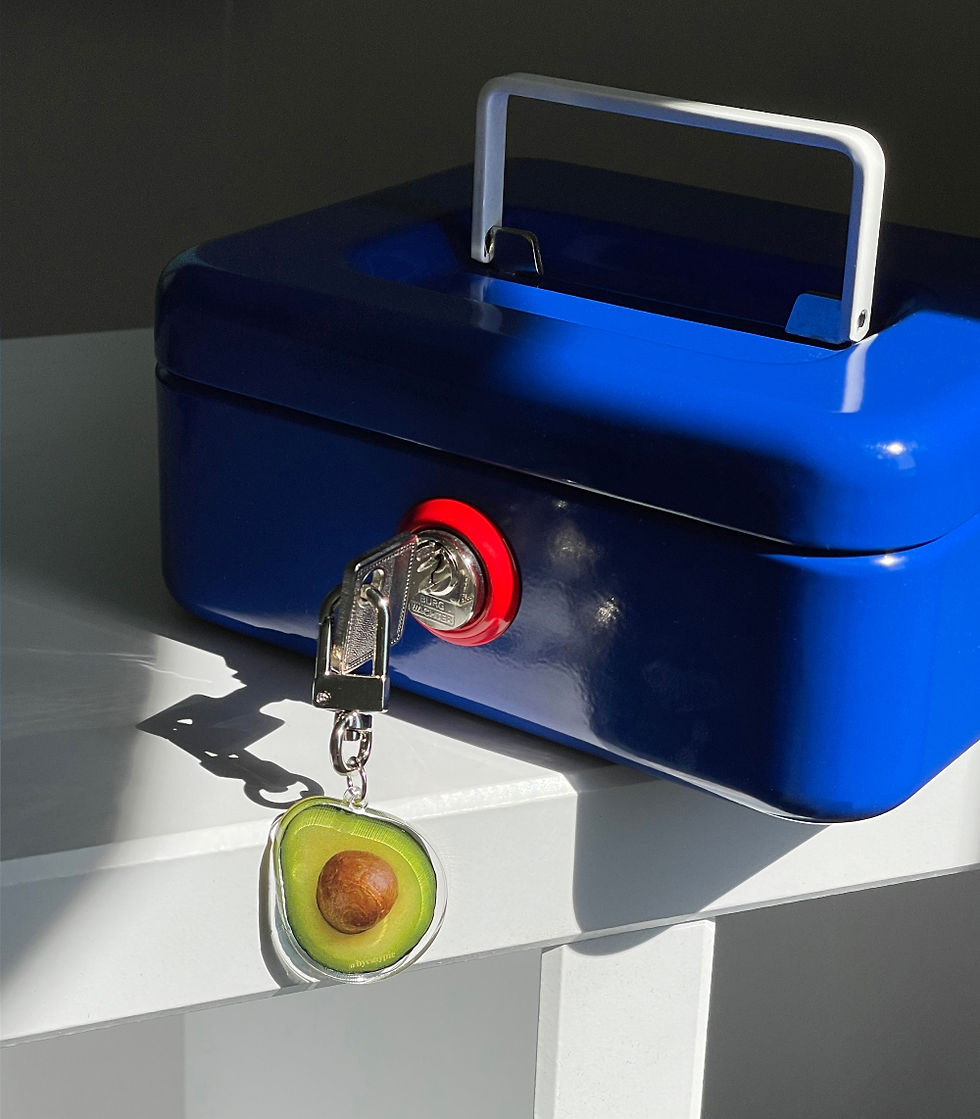 縮圖：Byemypie x Avocado Keyring 鑰匙扣