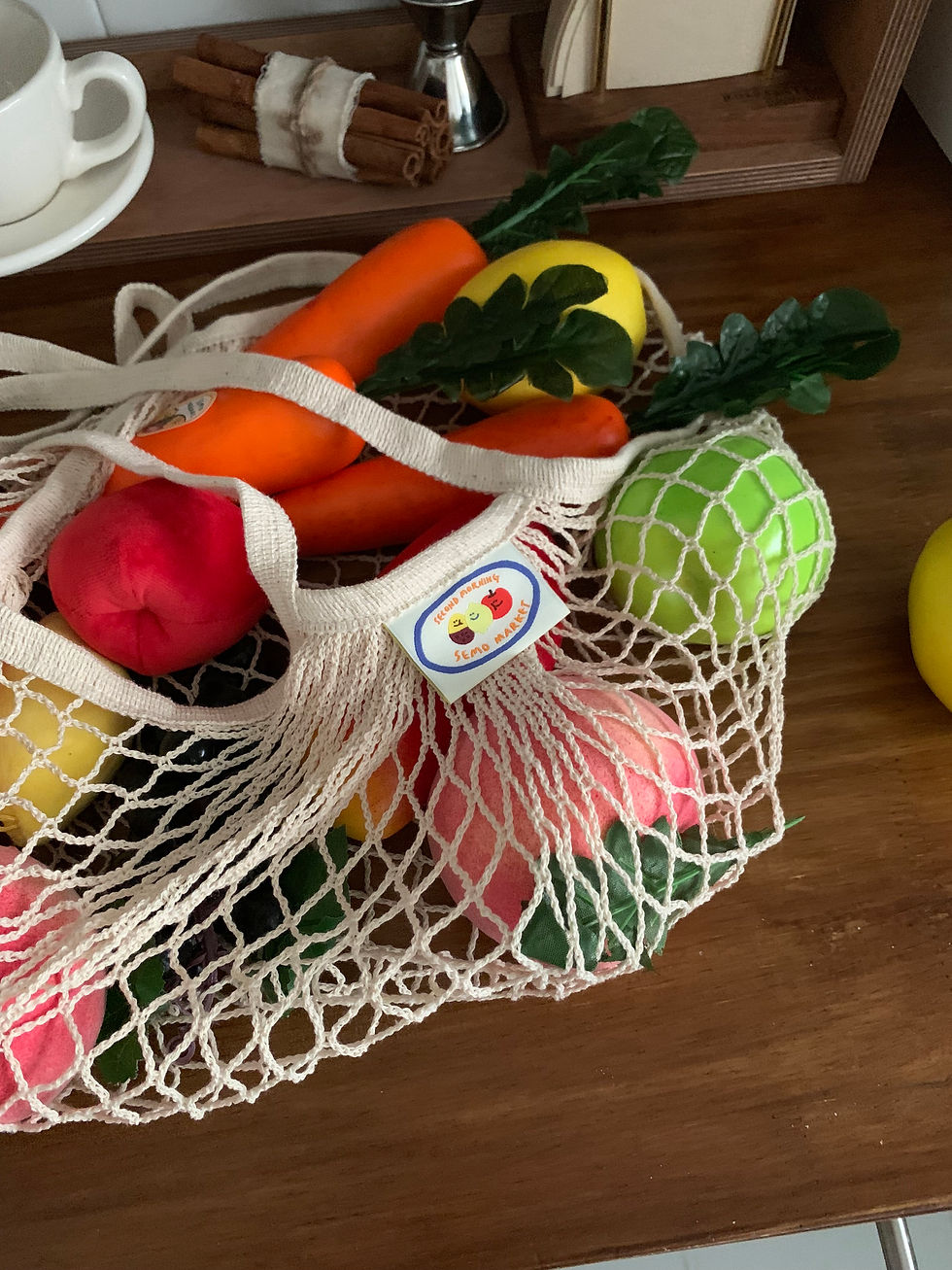 縮圖：Second Morning Semo Market Net Bag 單肩格紋袋