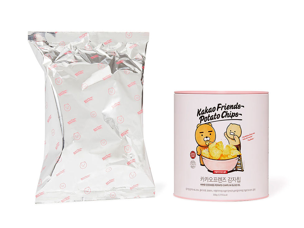 縮圖：Kakao Friends Ryan&春植  Potato Chips 紅鹽/黑松露味薯片