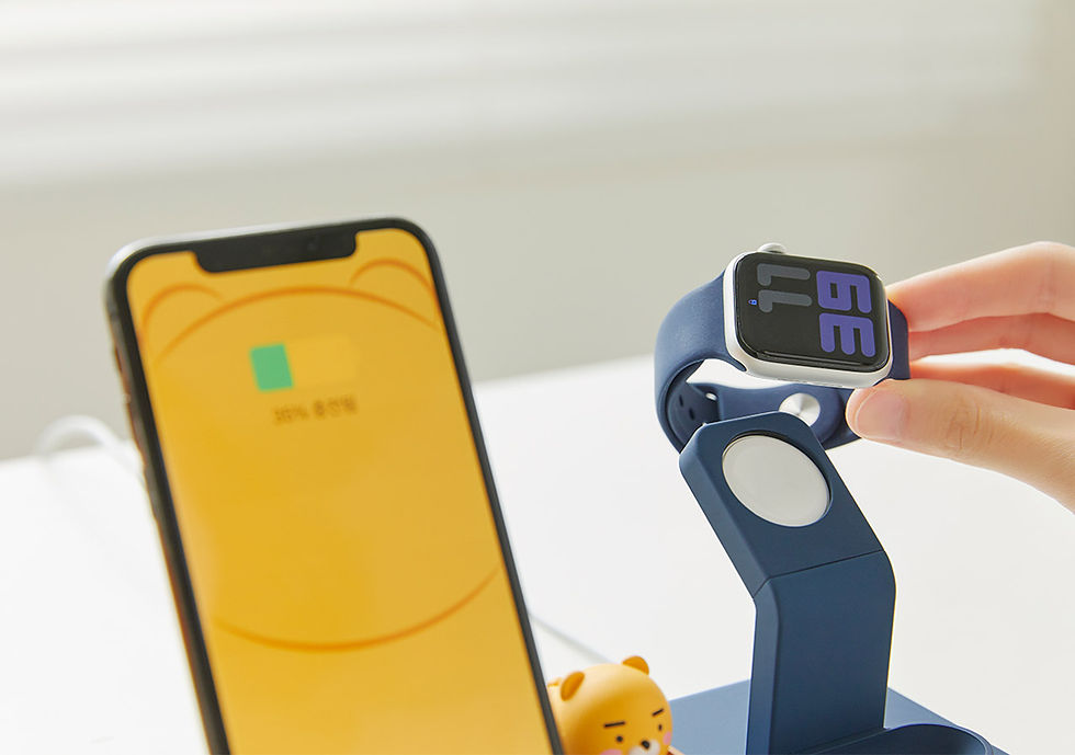 縮圖：Kakao Friends Ryan 2in1 Wireless Charger & Apple Watch Stand 三合一無線充電器
