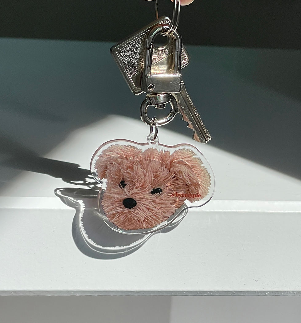 縮圖：Byemypie x Puppy Puppy Keyring 鑰匙扣