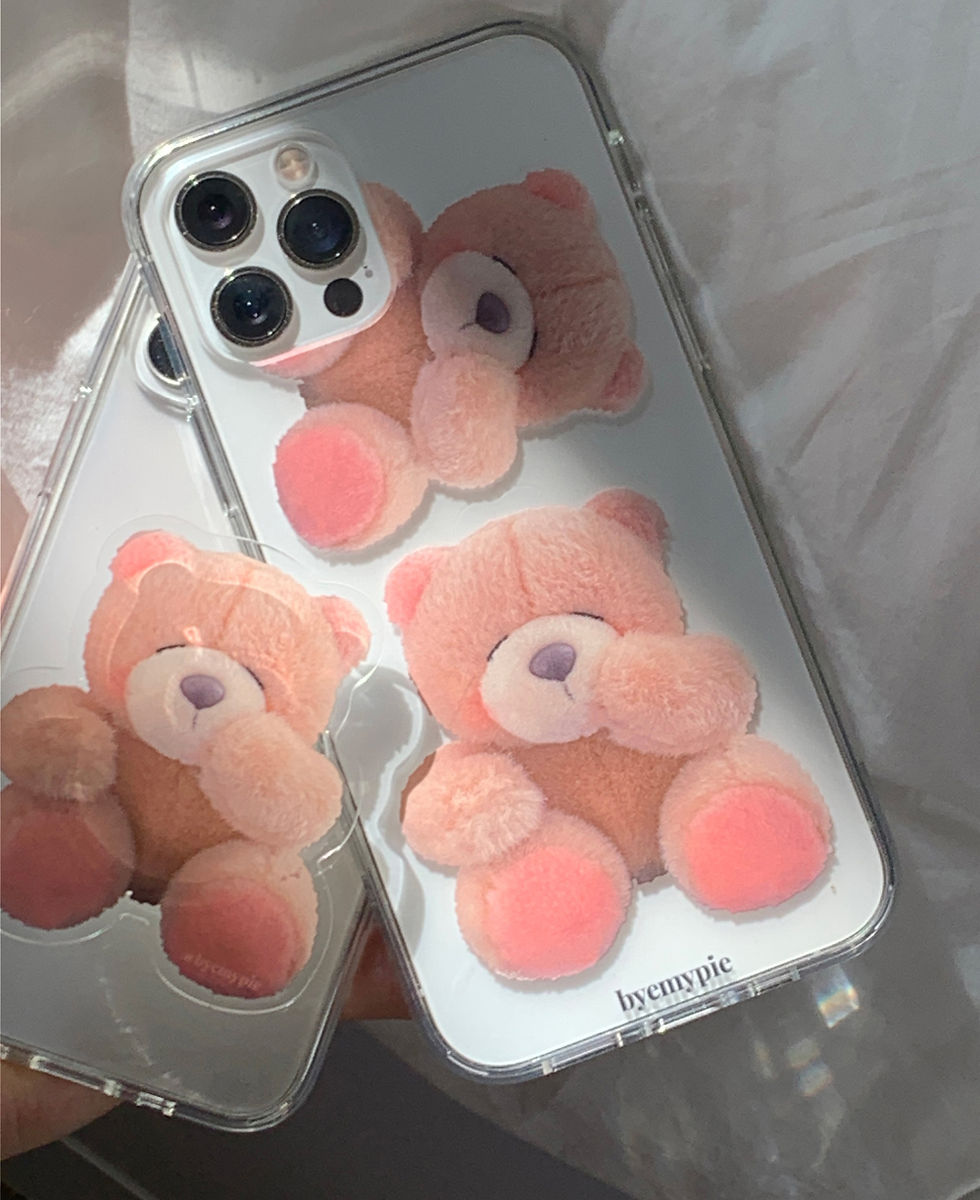 縮圖：Byemypie x Pink Jelly Bear Hard Jelly Case 手機保護殼