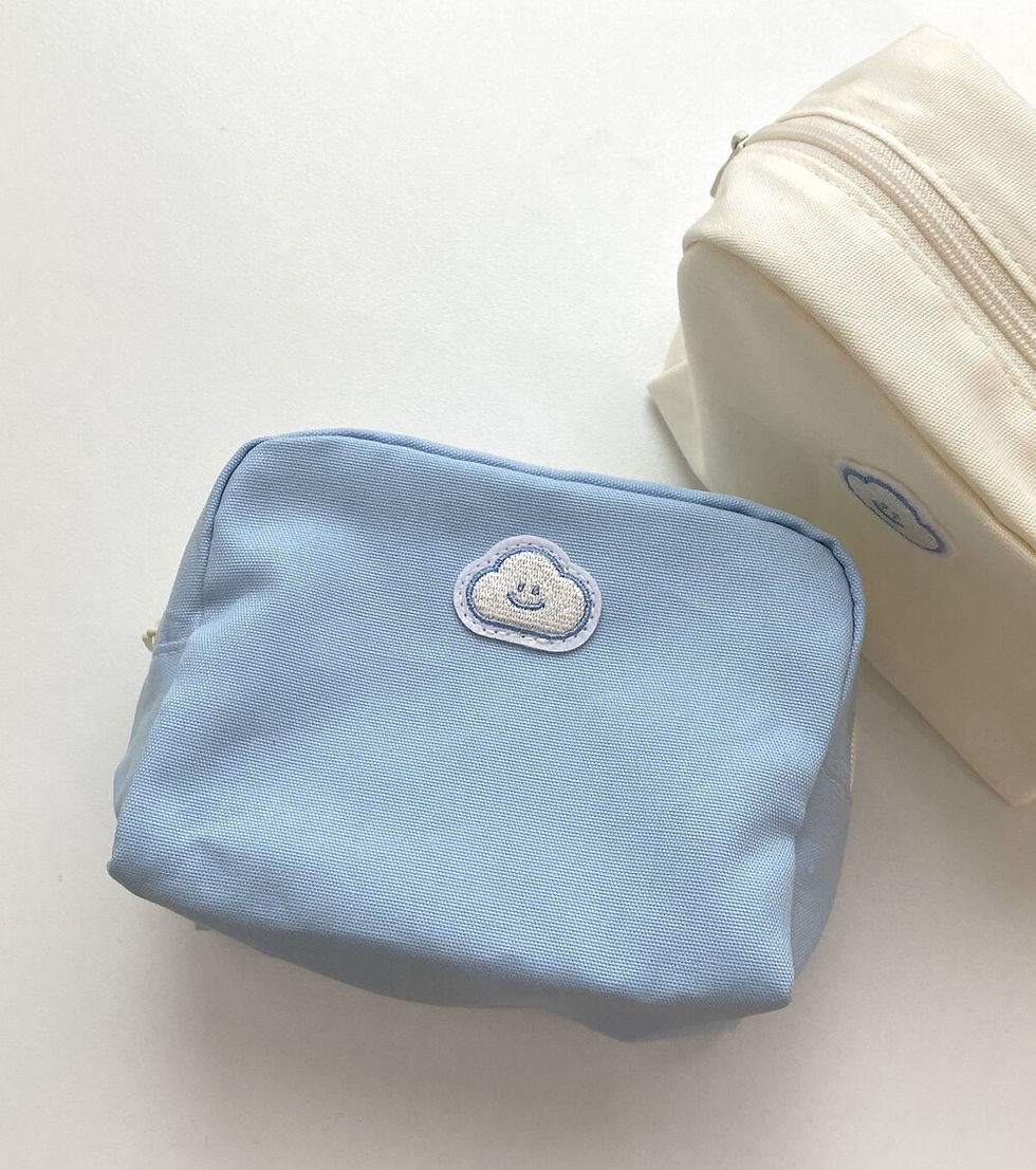 縮圖：Skyfolio Wappen Zipper Pouch 拉鍊小袋 (2色)