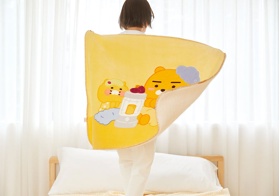 縮圖：Kakao Friends Ryan&春植 Blanket 法蘭絨毯子
