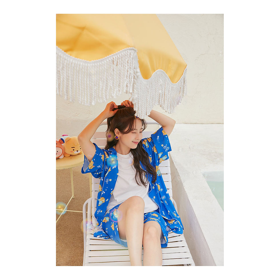 縮圖：Kakao Friends Ryan Ocean Vibe Cooling Pajama 睡衣