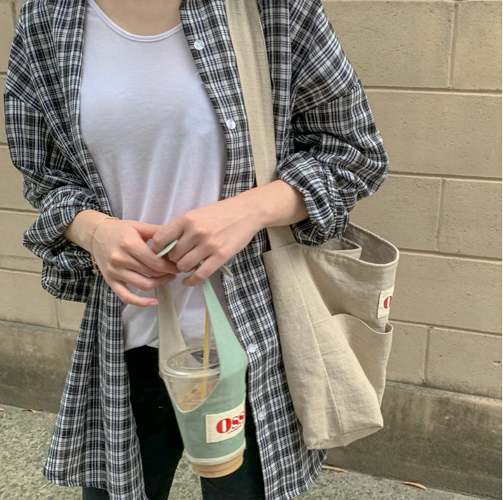 縮圖：Ossl Handmade Bundle bag 手工麻布肩背包