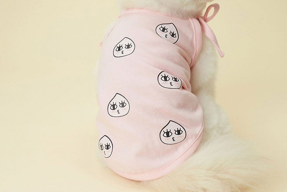 縮圖：Kakao Friends Ryan / Apeach Kakao Friends Pet Mini Sleeveless 寵物無袖T恤 （S/M/L）