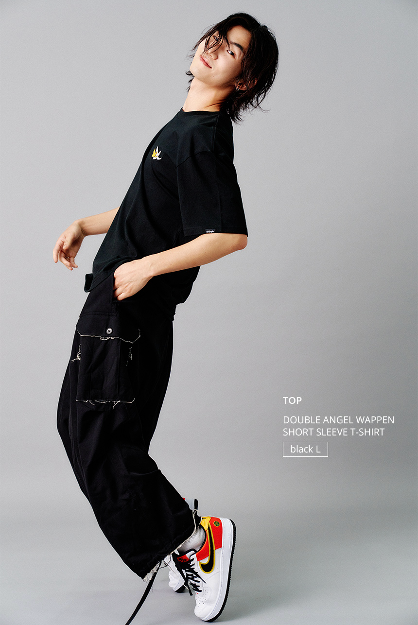 縮圖：MarkGonzales Double Angel LogoT Black 短袖T恤