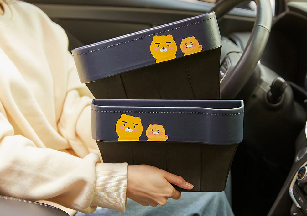縮圖：Kakao Friends Ryan & 春植 Car Side Pocket 車用儲物架