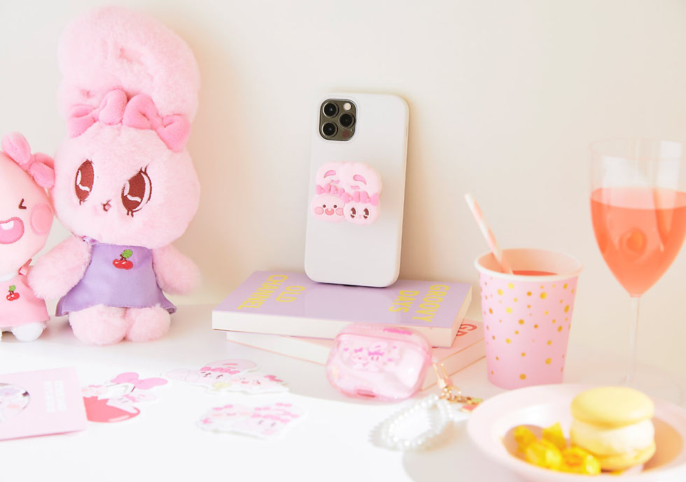 縮圖：Kakao Friends Apeach x Esther Bunny Phone Grip 手機支架