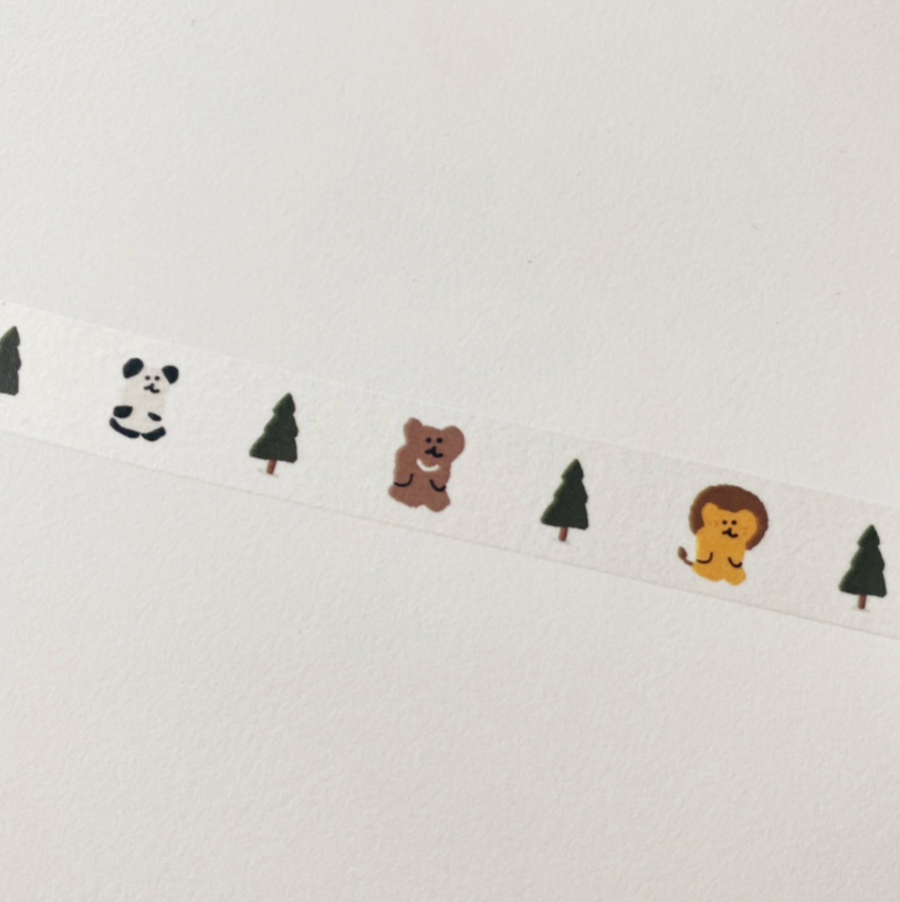 縮圖：Dinotaeng  BOBO Forest Masking Tape 紙膠帶