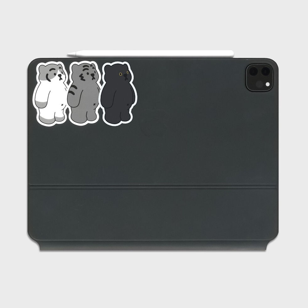 縮圖：Muzik Tiger Big Removable Stickers Stickers 01 貼紙 (11pcs)