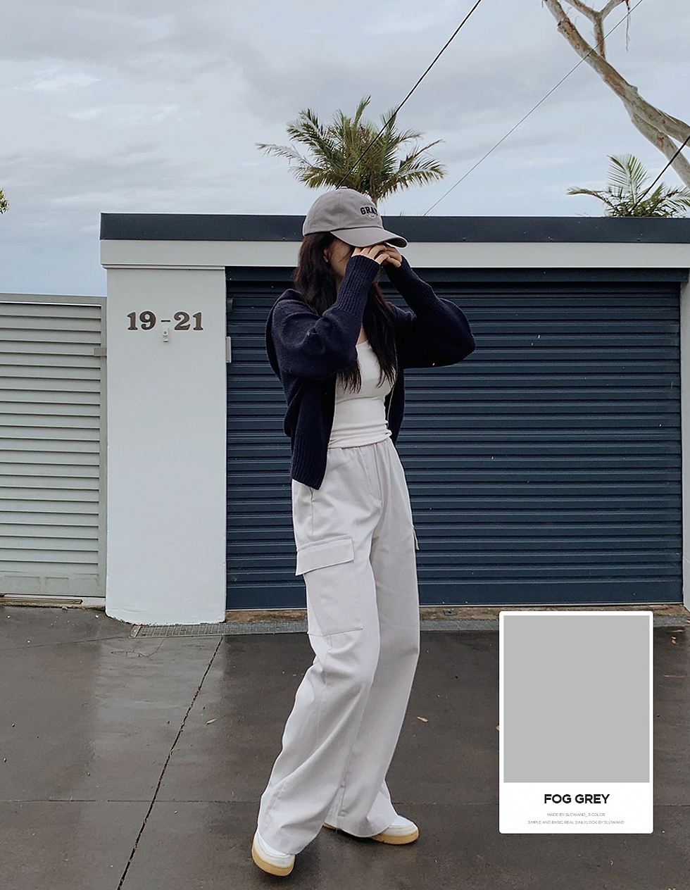 縮圖：[Slowand] #Slowmade Wide Banding Cargo Pants (+Long ver)（6色）