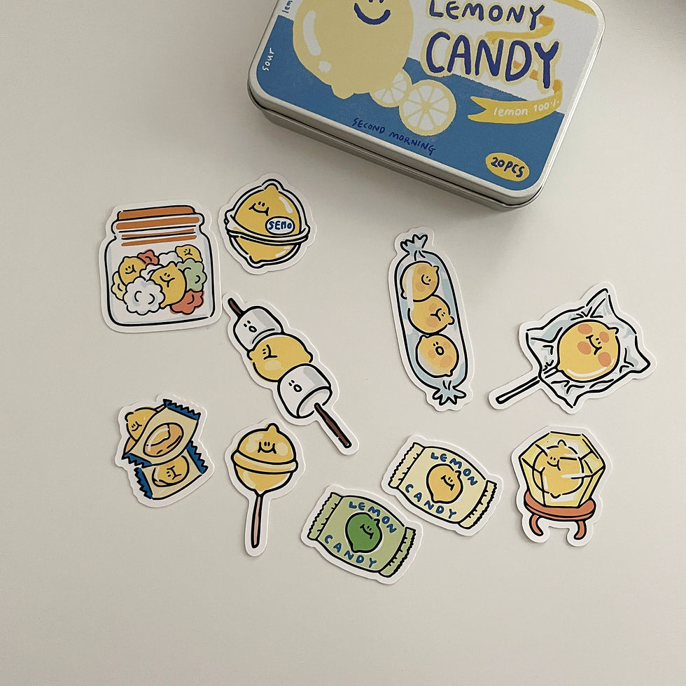 縮圖：【現貨】Second Morning Semo Sweety Stickers Tin Case Set 貼紙套裝