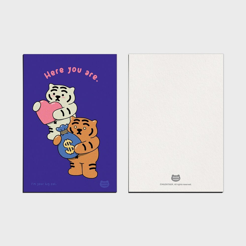 縮圖：【現貨】Muzik Tiger Message Postcard 心意明信片 06-10