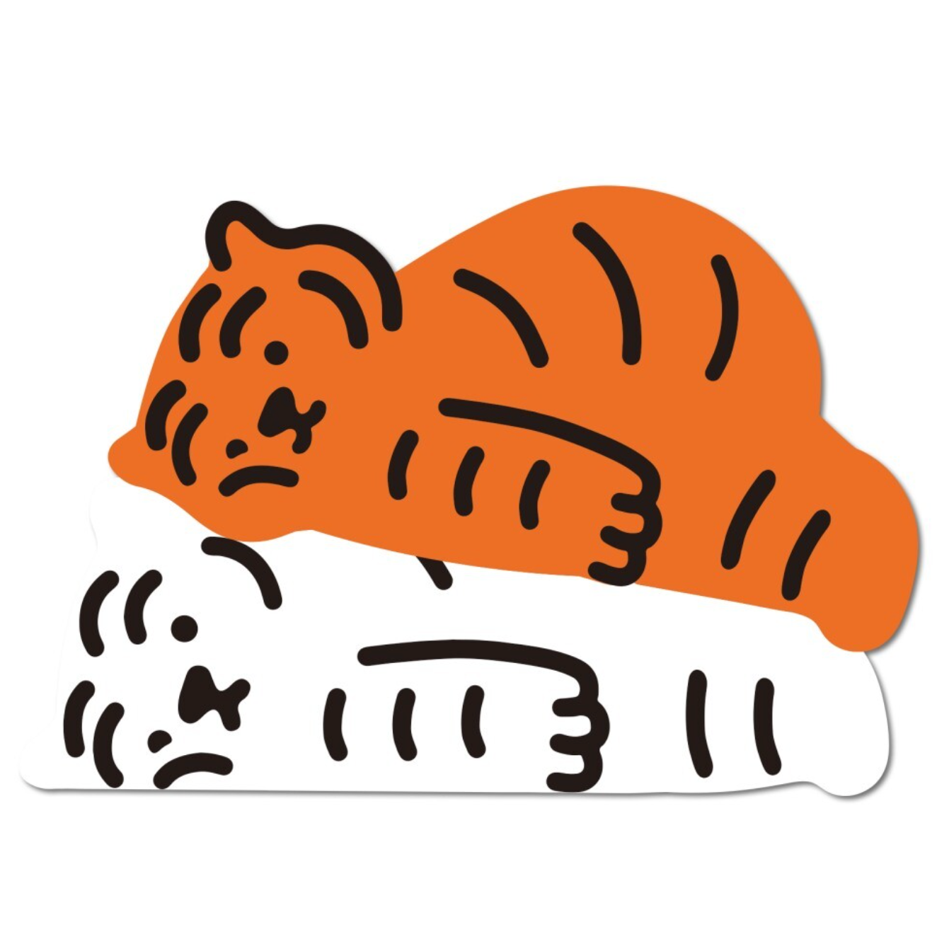 Muzik Tiger Charging Tiger Big Removable Sticker 貼紙