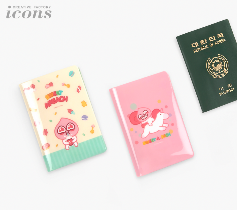 縮圖：Kakao Friends Apeach Sweet Apeach Passport Case 護照套