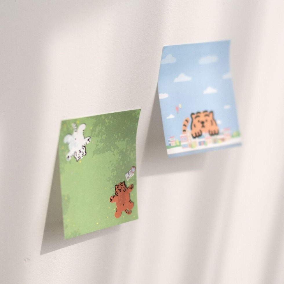縮圖：Muzik Tiger Under the Tree Sticky Memo Pad 便條紙