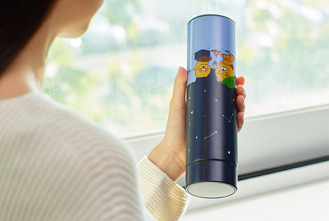 縮圖：Kakao Friends Ryan & 春植 LED Temperature Thermos 溫度顯示保溫杯