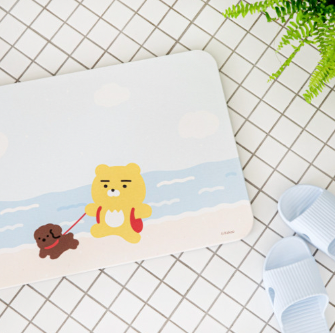 縮圖：Kakao Friends April Shower Bathroom Mat 矽藻浴室地墊