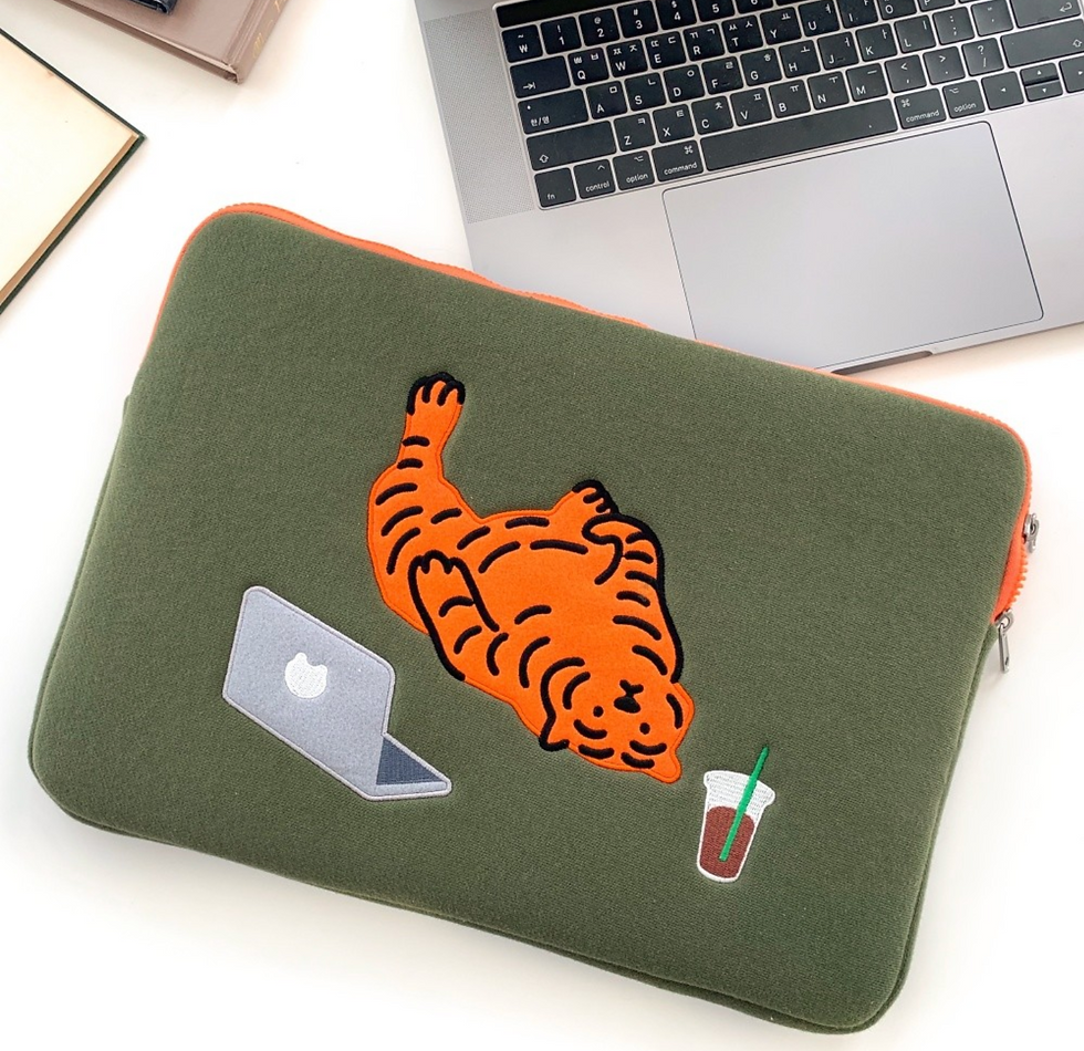 縮圖：Muzik Tiger Lazy Tiger Laptop/Tablet Pouch 平板電腦保護套
