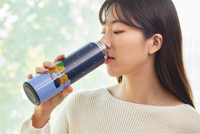縮圖：Kakao Friends Ryan & 春植 LED Temperature Thermos 溫度顯示保溫杯