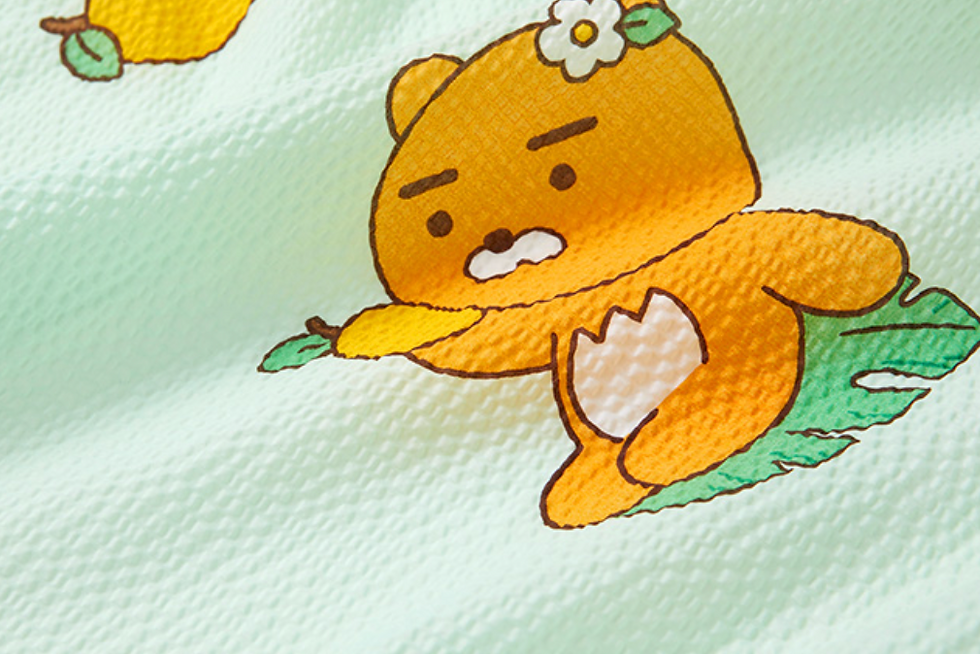 縮圖：Kakao Friends Ryan &春植 Cool Greenery 夏季單人羽絨被套裝