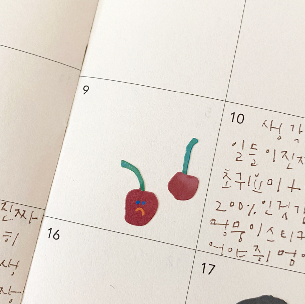 縮圖：Dinotaeng Fruity's Glitter Sticker 貼紙