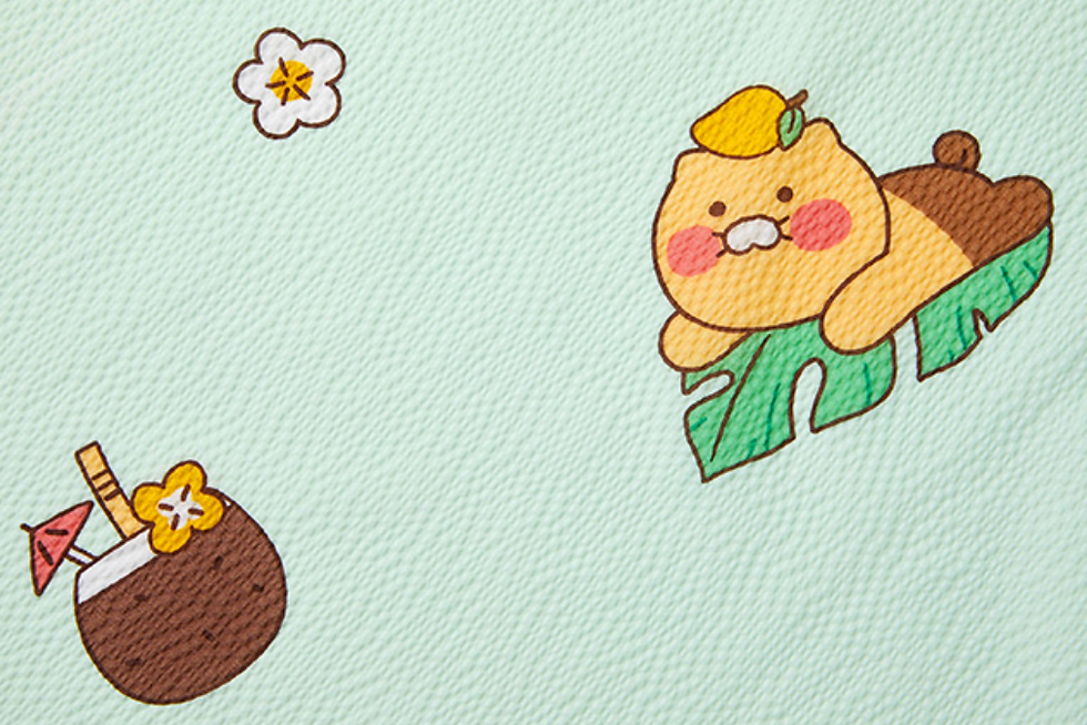 縮圖：Kakao Friends Ryan &春植 Cool Greenery 夏季單人羽絨被套裝