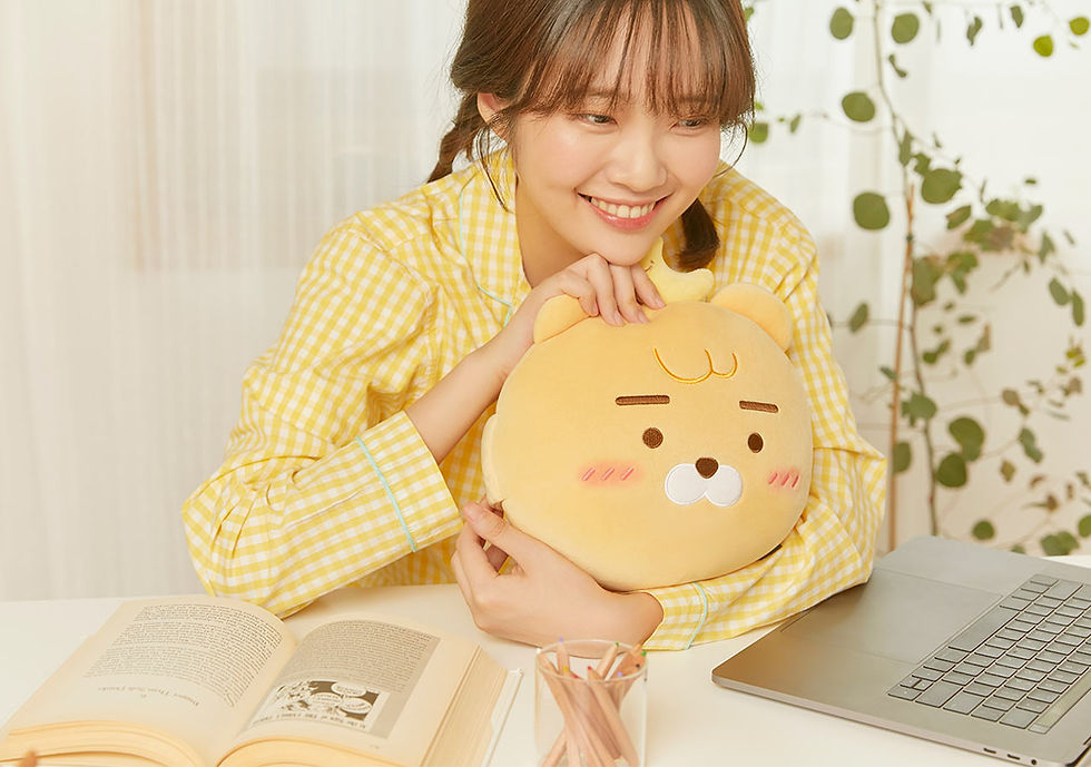 縮圖：Kakao Friends Ryan Face Type Mini Cushion 抱枕