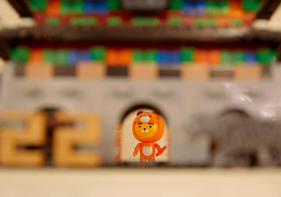 縮圖：【現貨】Kakao Friends Ryan & Apeach 2022 Happy New Year Brick 新年光化門模型