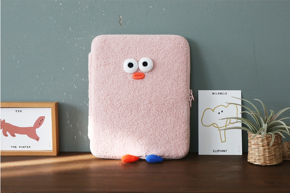 縮圖：Brunch Brother Pom Pom Boucle Laptop Pouch 11 Inch 電腦袋