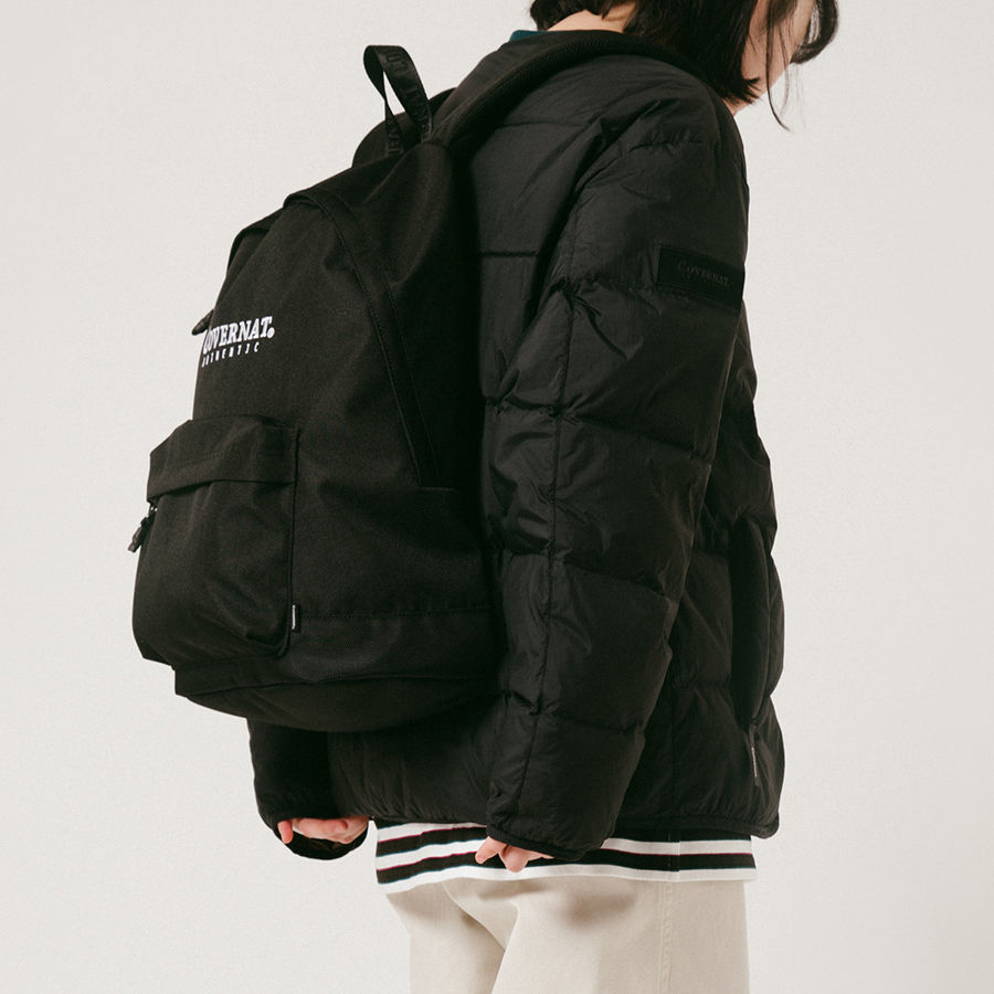 縮圖：Covernat Authentic Logo Rucksack 33L 黑色書包 [附送零錢包]