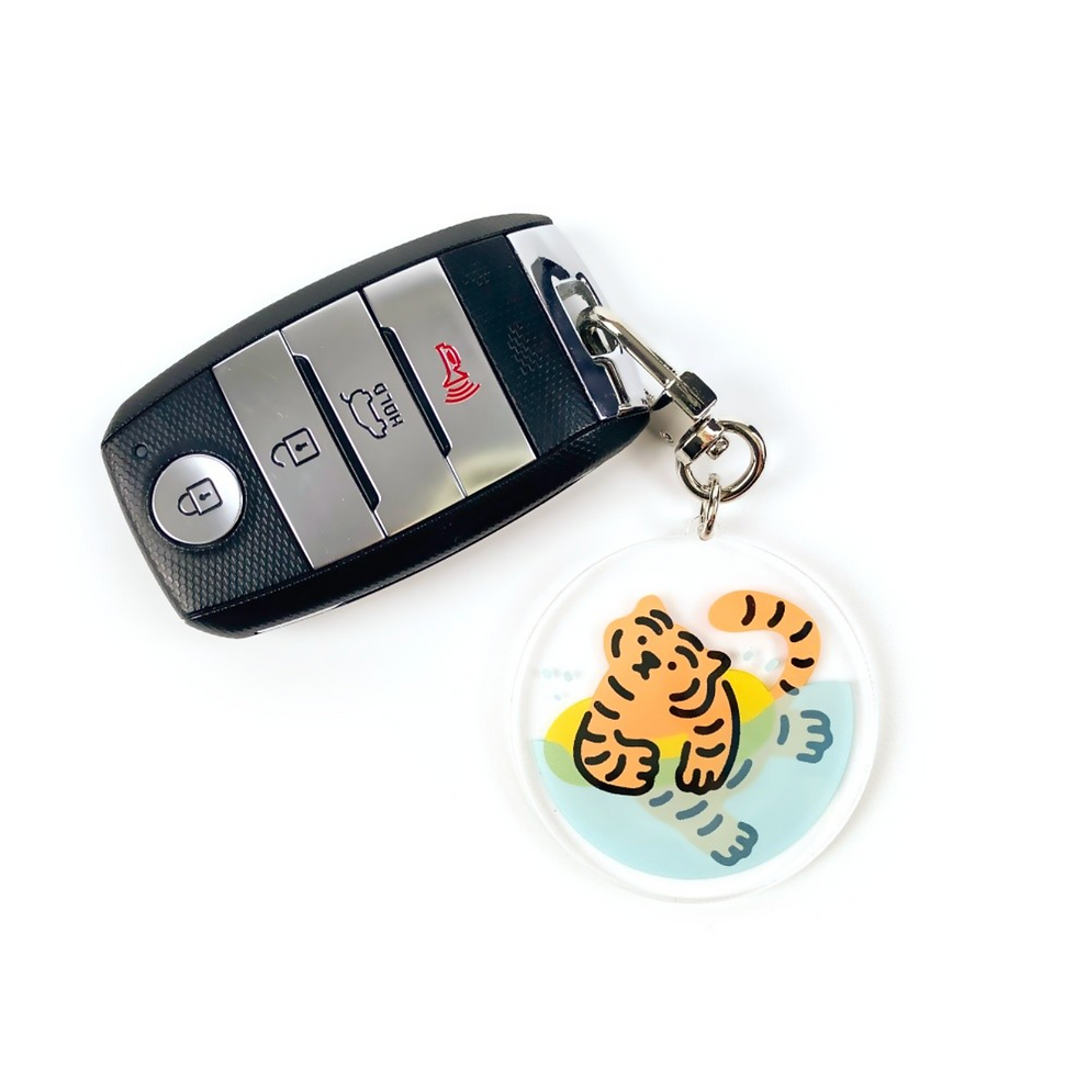 縮圖：Muzik Tiger Play Tiger Keyring 鑰匙扣