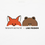 縮圖：Line Friends x Maison Kitsuné Face Short Sleeves T-Shirt 短袖T裇
