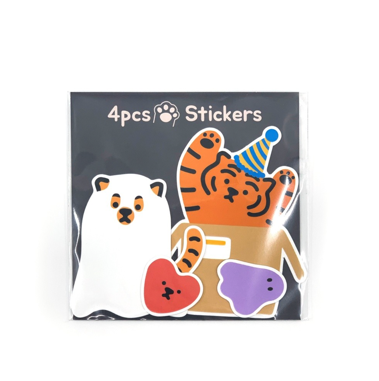 Muzik Tiger Party Tiger 4pcs Stickers 貼紙(4p)