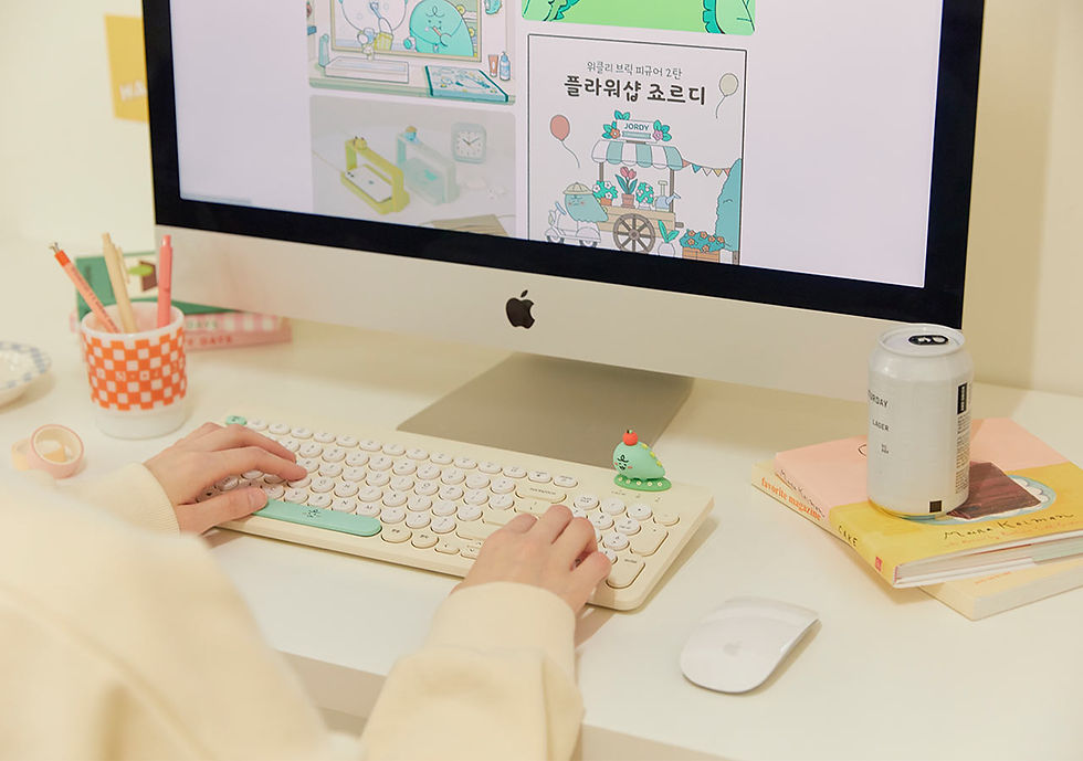縮圖：Kakao Friends Jordy Multi Pairing Keyboard 無線鍵盤