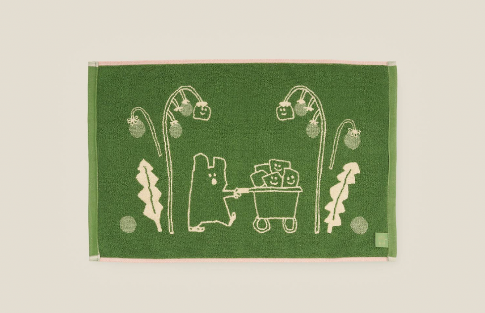 縮圖：Dinotaeng Quokka and Veges Mini Rug 地毯