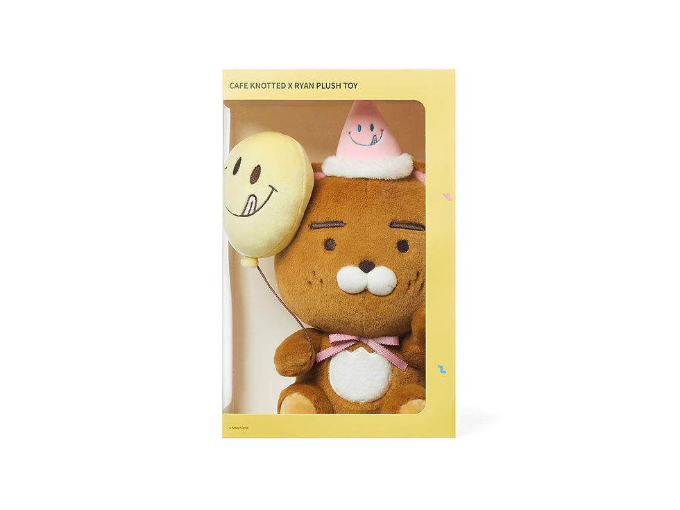 縮圖：Kakao Friends x Cafe Knotted Ryan Birthday Plush Toy 生日公仔