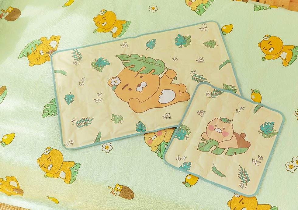 縮圖：Kakao Friends Ryan & 春植 Greenery Cooling Mat 涼墊