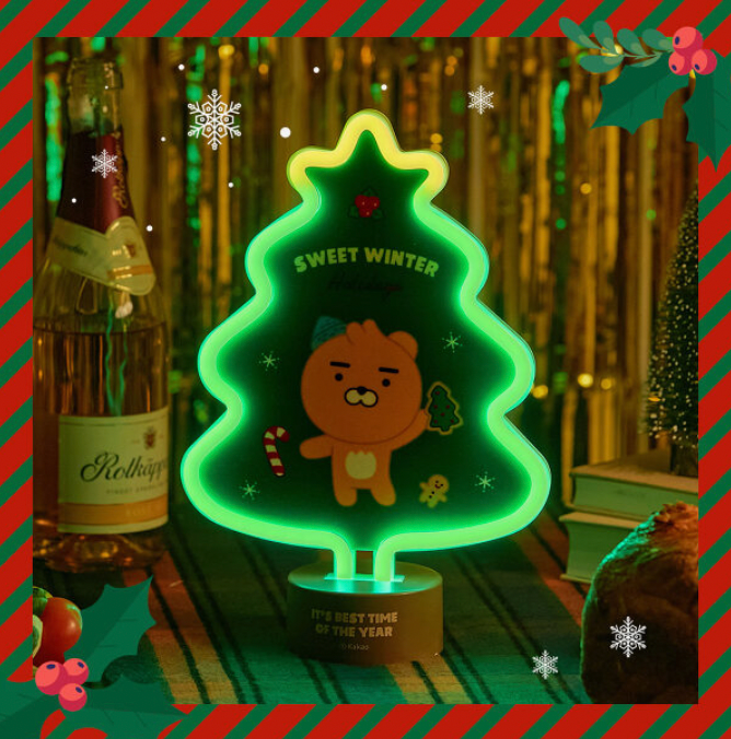 縮圖：Kakao Friends Ryan LED Neon Tree LED 聖誕樹心情燈