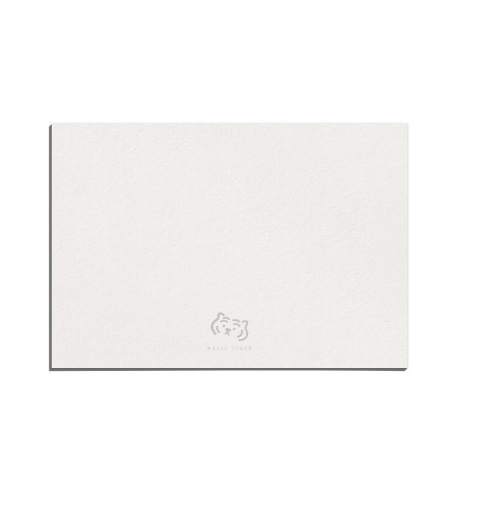縮圖：Muzik Tiger Postcard 與花園的紫色明信片