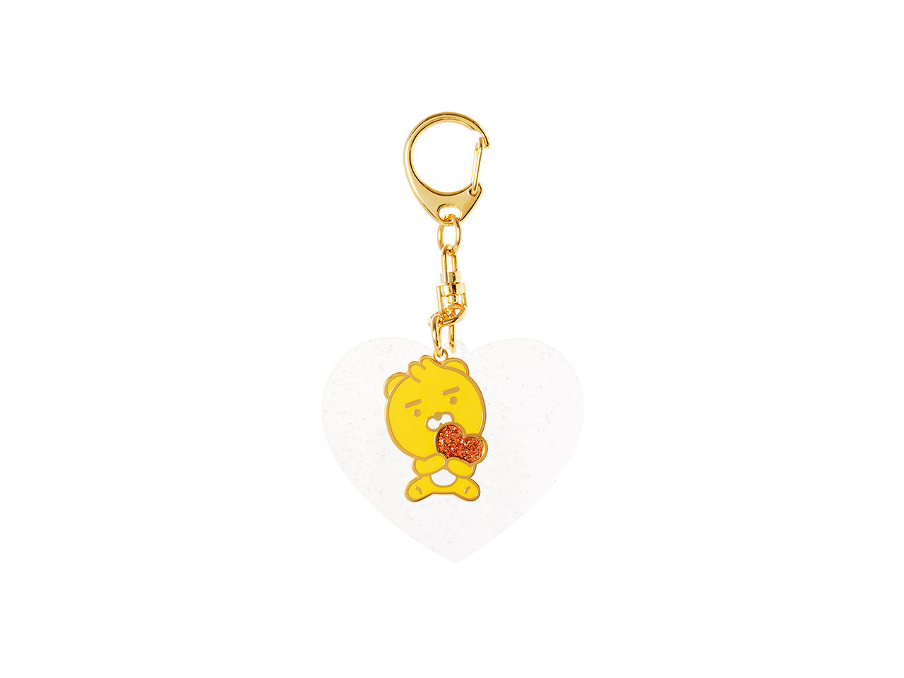 Kakao Friends Ryan 擁抱我 心形鑰匙扣
