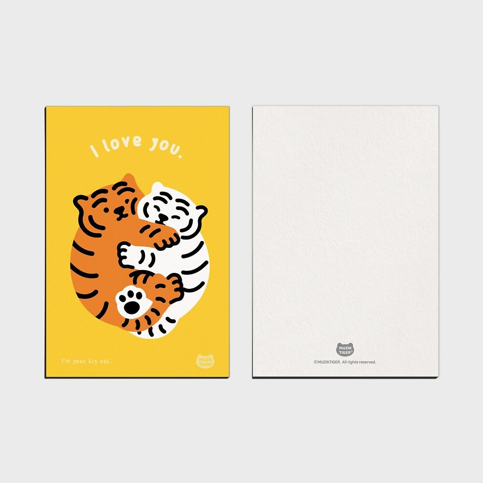 縮圖：Muzik Tiger Message Postcard 心意明信片 01-05