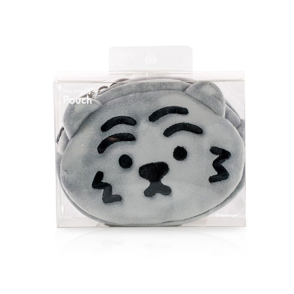 縮圖：Muzik Tiger Black Tiger Keyring Pouch 灰虎鑰匙圈小袋