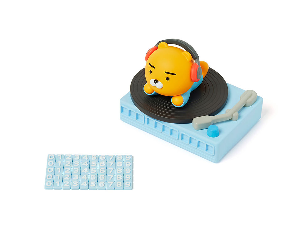 縮圖：Kakao Friends Ryan DJ Phone No. Plate 停車號牌