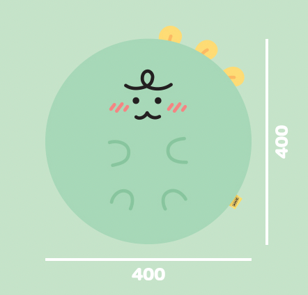 縮圖：Kakao Friends Niniz Jordy Round Cushion 圓形坐墊