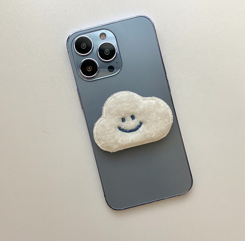 縮圖：Skyfolio Fluffy Phone Grip Tok 毛毛刺繡手機支架