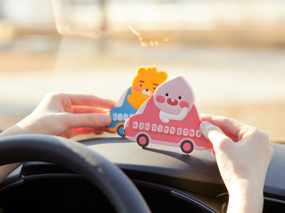 Thumbnail: Kakao Friends Little Apeach Phone Number Plate 汽車電話號碼牌｜Little Friends