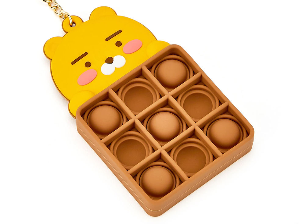 縮圖：Kakao Friends Ryan Push Pop Keyring-Chocolate